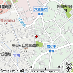 兵庫県芦屋市岩園町36-3周辺の地図