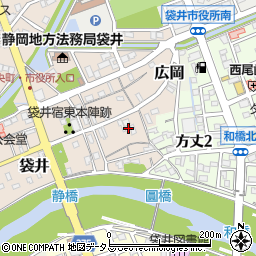 静岡県袋井市袋井164周辺の地図