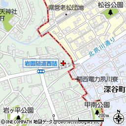 兵庫県芦屋市岩園町32-3周辺の地図