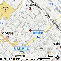兵庫県加古川市平岡町新在家538-2周辺の地図