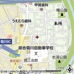 ウィステリア菊川Ａ周辺の地図