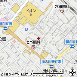 兵庫県加古川市平岡町新在家600-4周辺の地図
