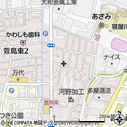 ボナール京阪周辺の地図