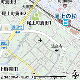 兵庫県加古川市尾上町養田598周辺の地図