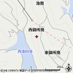 愛知県知多郡南知多町内海西御所奥周辺の地図