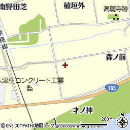 京都府木津川市山城町上狛森ノ前周辺の地図