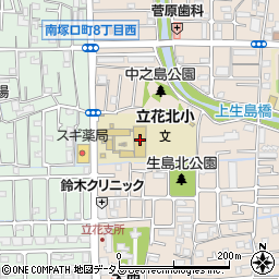 尼崎市立　立花北こどもクラブ周辺の地図