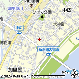 兵庫県赤穂市中広616周辺の地図