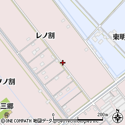 愛知県豊橋市神野新田町周辺の地図