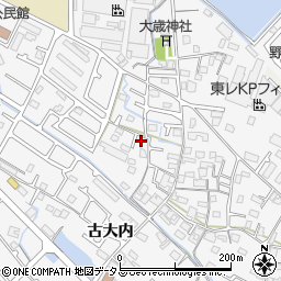 兵庫県加古川市野口町古大内371周辺の地図