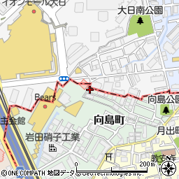 大阪府門真市向島町12-14周辺の地図