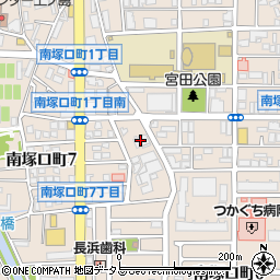 尼崎信用金庫塚口南支店周辺の地図