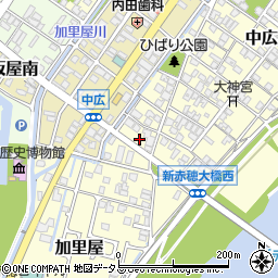 兵庫県赤穂市中広2116周辺の地図
