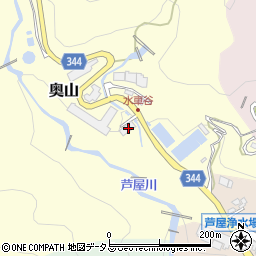 兵庫県芦屋市奥山11周辺の地図