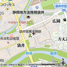 静岡県袋井市袋井35周辺の地図