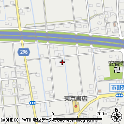 静岡県浜松市中央区市野町周辺の地図