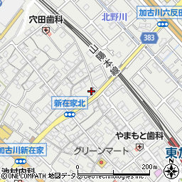 兵庫県加古川市平岡町新在家1036-3周辺の地図