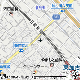 兵庫県加古川市平岡町新在家3丁目283周辺の地図
