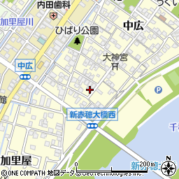 兵庫県赤穂市中広674周辺の地図