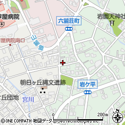 兵庫県芦屋市岩園町37-1周辺の地図