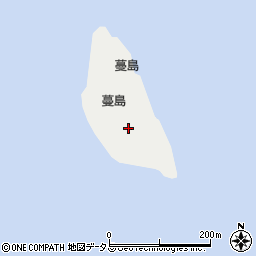 蔓島灯台周辺の地図