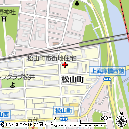 兵庫県西宮市松山町16-5周辺の地図