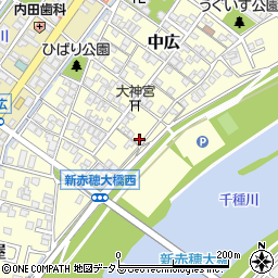 兵庫県赤穂市中広700周辺の地図