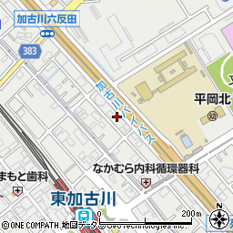 兵庫県加古川市平岡町新在家1377-2周辺の地図