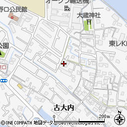 兵庫県加古川市野口町古大内374周辺の地図