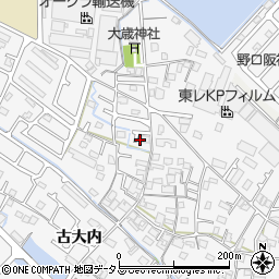 兵庫県加古川市野口町古大内433周辺の地図