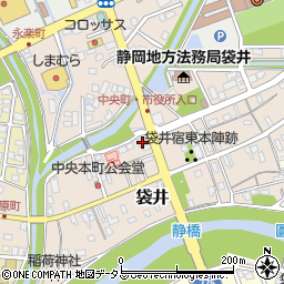 静岡県袋井市袋井186-1周辺の地図