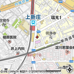 キッチンオリジン　上新庄駅前店周辺の地図