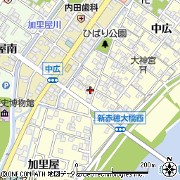 兵庫県赤穂市中広2112周辺の地図