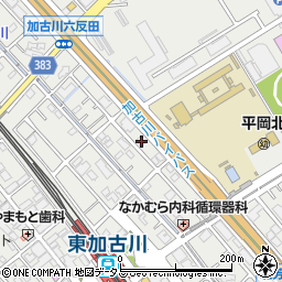 兵庫県加古川市平岡町新在家1377-1周辺の地図