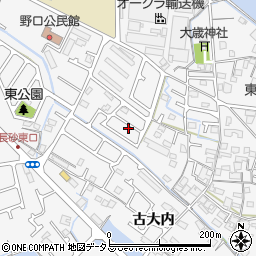 兵庫県加古川市野口町古大内349周辺の地図