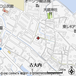 兵庫県加古川市野口町古大内373周辺の地図