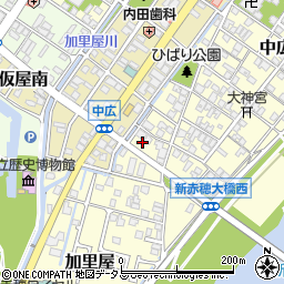 兵庫県赤穂市中広2118周辺の地図