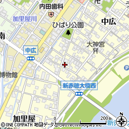 兵庫県赤穂市中広667周辺の地図
