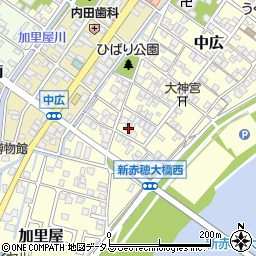 兵庫県赤穂市中広666周辺の地図