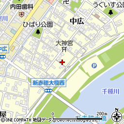 兵庫県赤穂市中広698周辺の地図