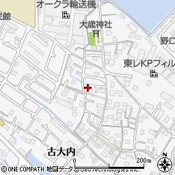 兵庫県加古川市野口町古大内432周辺の地図