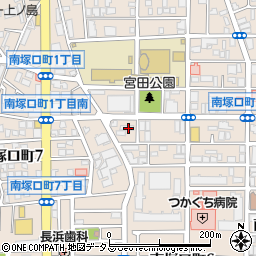 ローソン尼崎南塚口町六丁目店周辺の地図