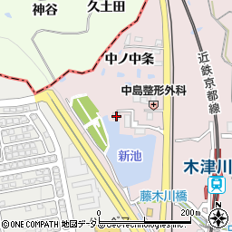 京都府木津川市吐師南ノ中条27周辺の地図