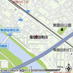 ロイヤルコート東園田周辺の地図