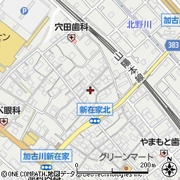 兵庫県加古川市平岡町新在家1022-1周辺の地図