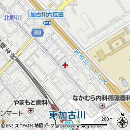 兵庫県加古川市平岡町新在家1375-5周辺の地図