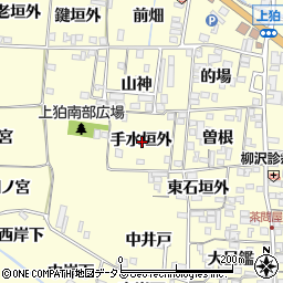 京都府木津川市山城町上狛手水垣外周辺の地図