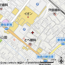 兵庫県加古川市平岡町新在家604周辺の地図