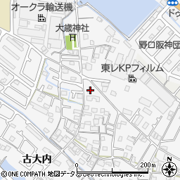 兵庫県加古川市野口町古大内438周辺の地図