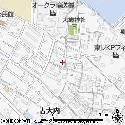 兵庫県加古川市野口町古大内382周辺の地図